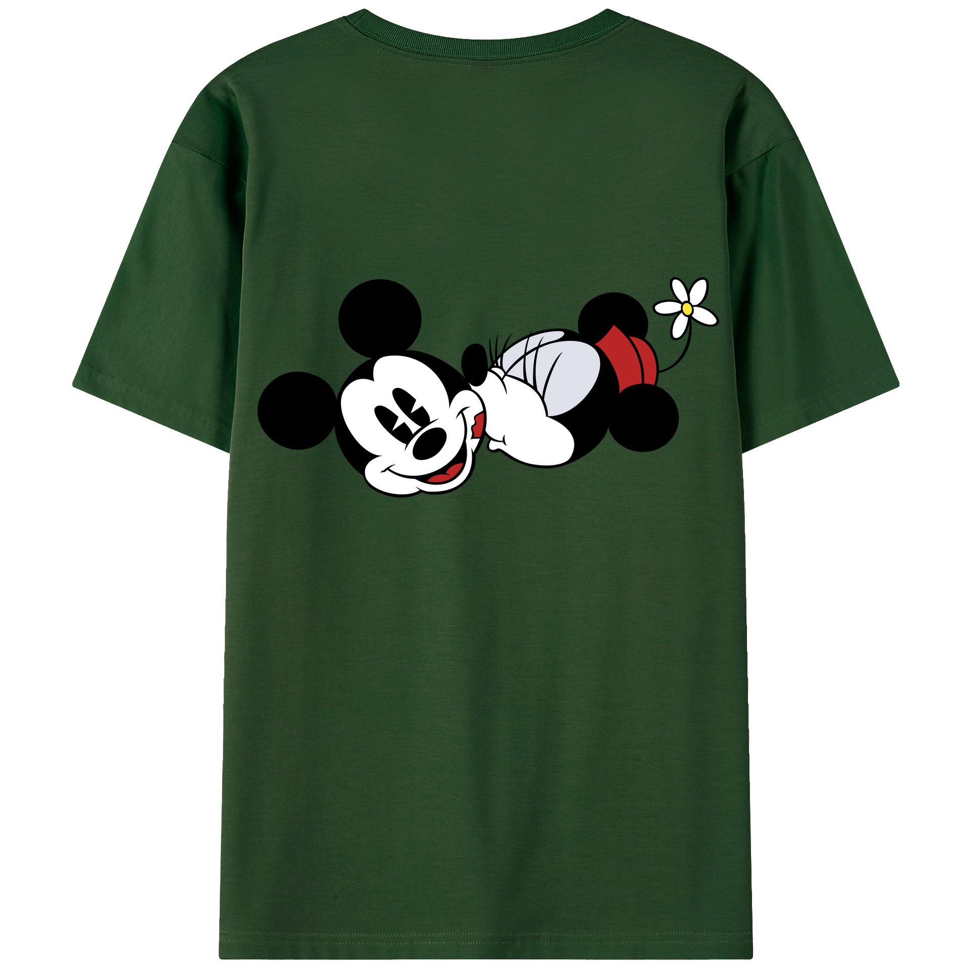 （画像用） ミッキーマウス Mickey Mouse 綿100％半袖Tシャツ（背面プリント）